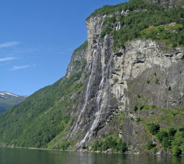 Seven Sisters Waterfall ( Knivsflåfossen ) in Norway