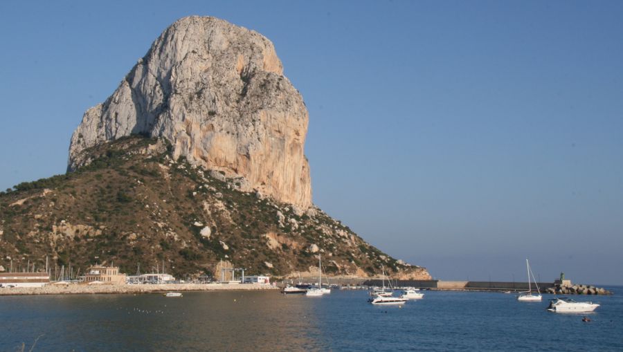 Peñón de Ifach, ( Ifach Rock ) at Calpe on the Costa Blanca in Spain