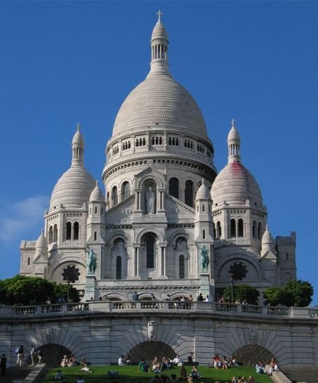 The Sacré-Coeur Basilica, Basilique du Sacré-Coeur, in Paris
