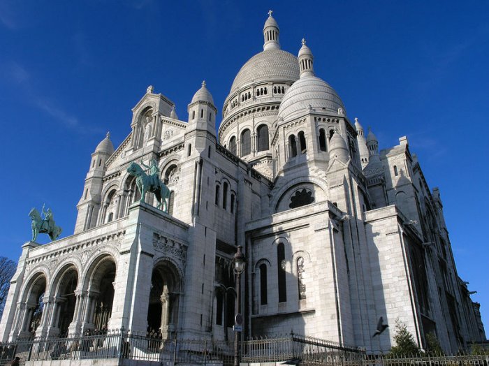 The Sacré-Coeur Basilica, Basilique du Sacré-Coeur, in Paris