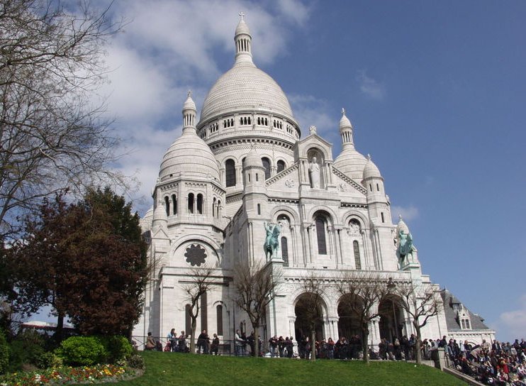 The Sacré-Coeur Basilica, Basilique du Sacré-Coeur, in Paris